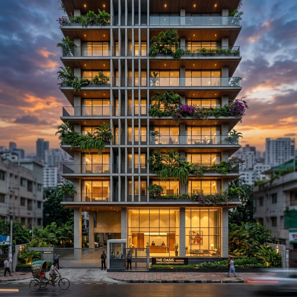 Luxury modern residential tower in Dhaka